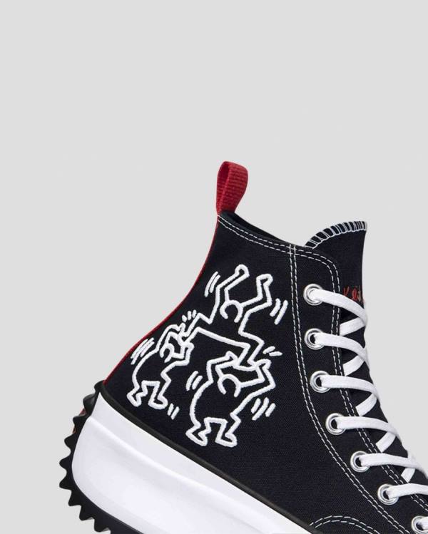 Boty Vysoké Converse Keith Haring Run Star Hike Černé | CV-984TLU