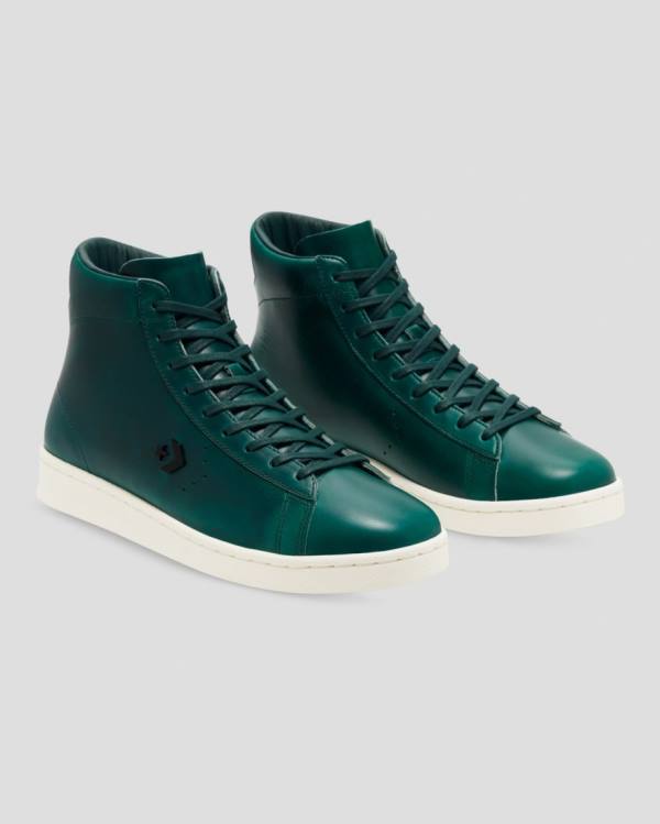 Boty Vysoké Converse Pro Læder Horween Blankyt | CV-587HEQ