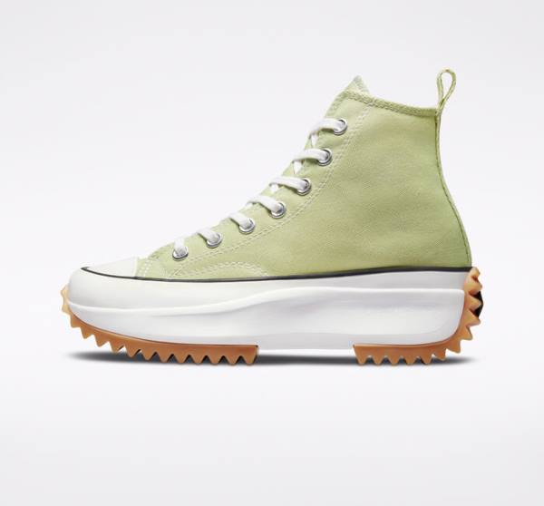 Boty Vysoké Converse Run Star Hike Platformyě Seasonal Color Olivy Zelené Černé Bílé | CV-487WOE