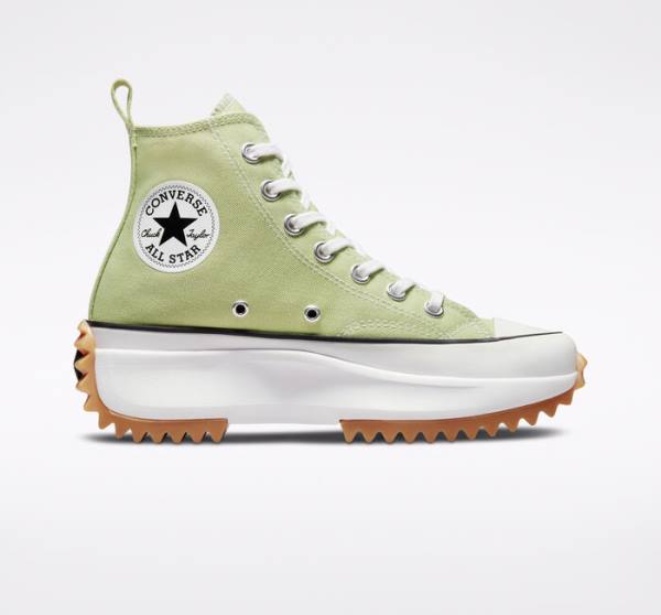 Boty Vysoké Converse Run Star Hike Platformyě Seasonal Color Olivy Zelené Černé Bílé | CV-487WOE