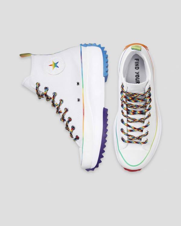 Boty Vysoké Converse Run Star Hike Pride Bílé | CV-140BAM