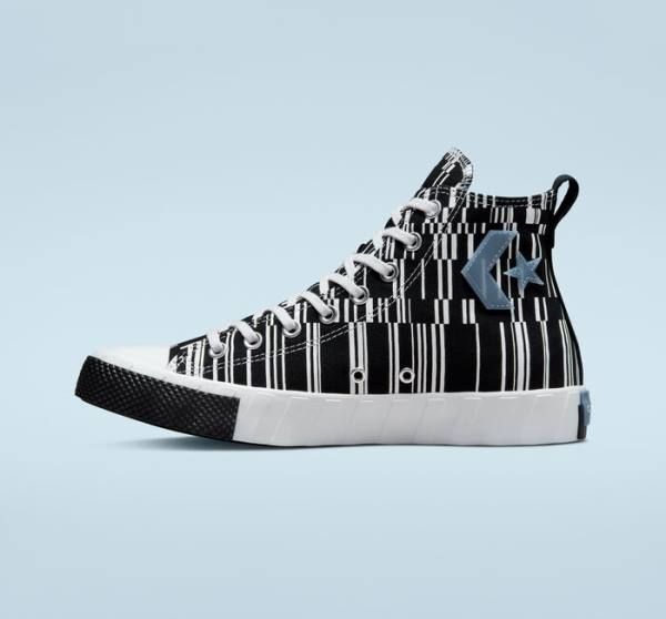 Boty Vysoké Converse UNT1TL3D Translucent Barcode Černé Bílé Indigo | CV-519FEB