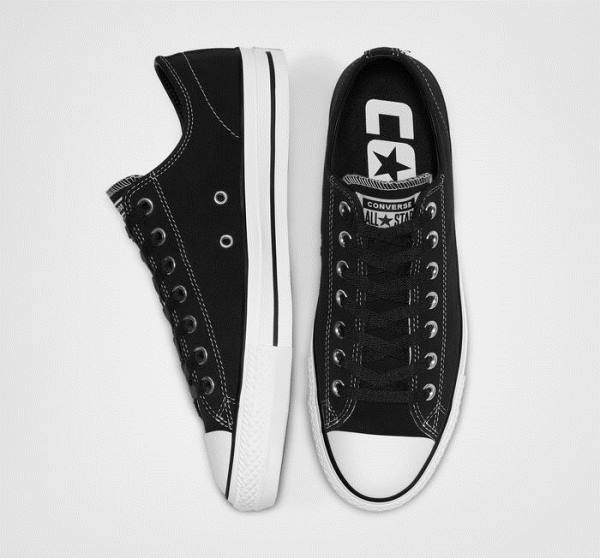 Skate Boty Converse CONS Chuck Taylor All Star Pro Semišové Černé Bílé | CV-630CFL