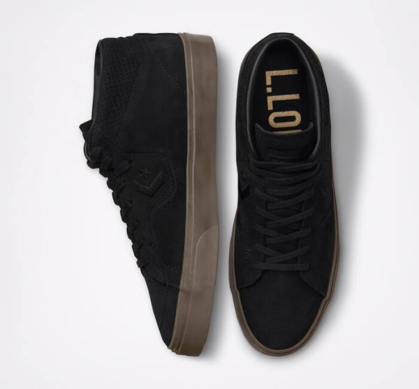 Skate Boty Converse CONS Louie Lopez Pro Nubuck Læder Černé Světle Hnědé | CV-230LAO