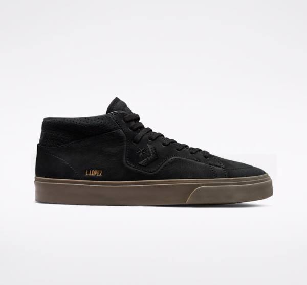 Skate Boty Converse CONS Louie Lopez Pro Nubuck Læder Černé Světle Hnědé | CV-230LAO