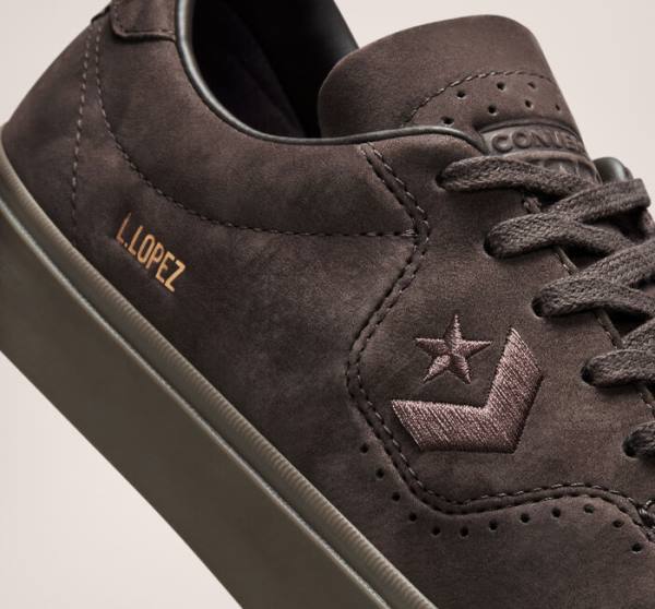 Skate Boty Converse CONS Louie Lopez Pro Nubuck Læder Káva Černé Hnědé | CV-701MWX