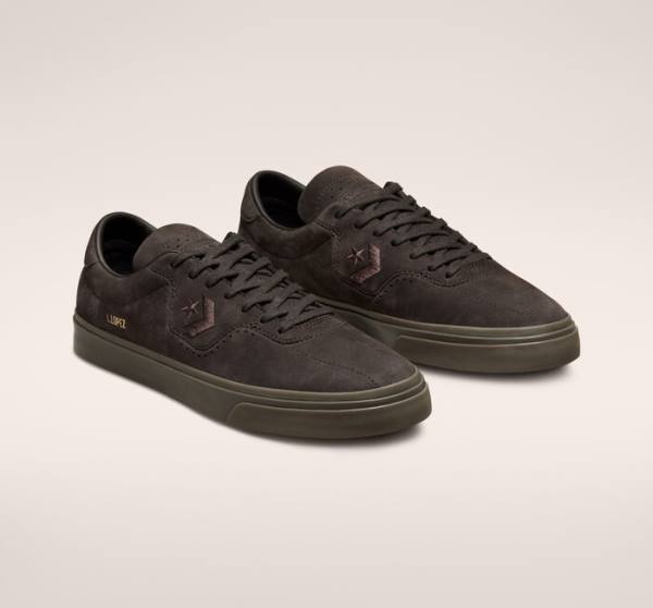 Skate Boty Converse CONS Louie Lopez Pro Nubuck Læder Káva Černé Hnědé | CV-701MWX